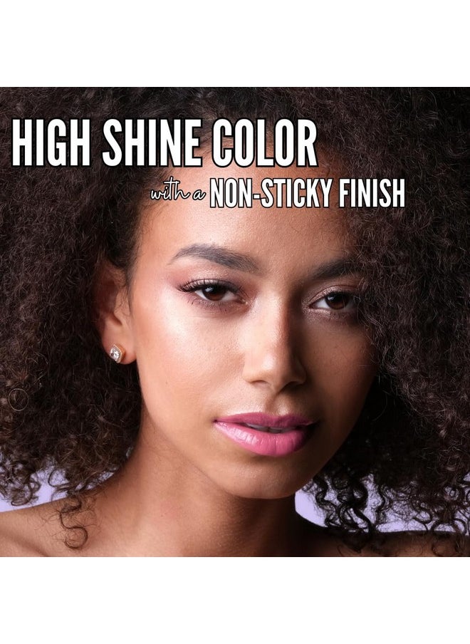 Hot Pink High Shine Non-Sticky Lip Gloss | Lightweight Hydrating & Moisturizing | Vegan & Cruelty-Free | Barbra