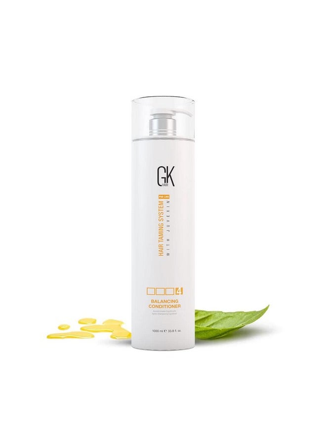 Global Keratin Balancing Conditioner 1000Ml For Oily Scalp And Hair Restores Scalp Ph Level - Sulfate And Paraben Free