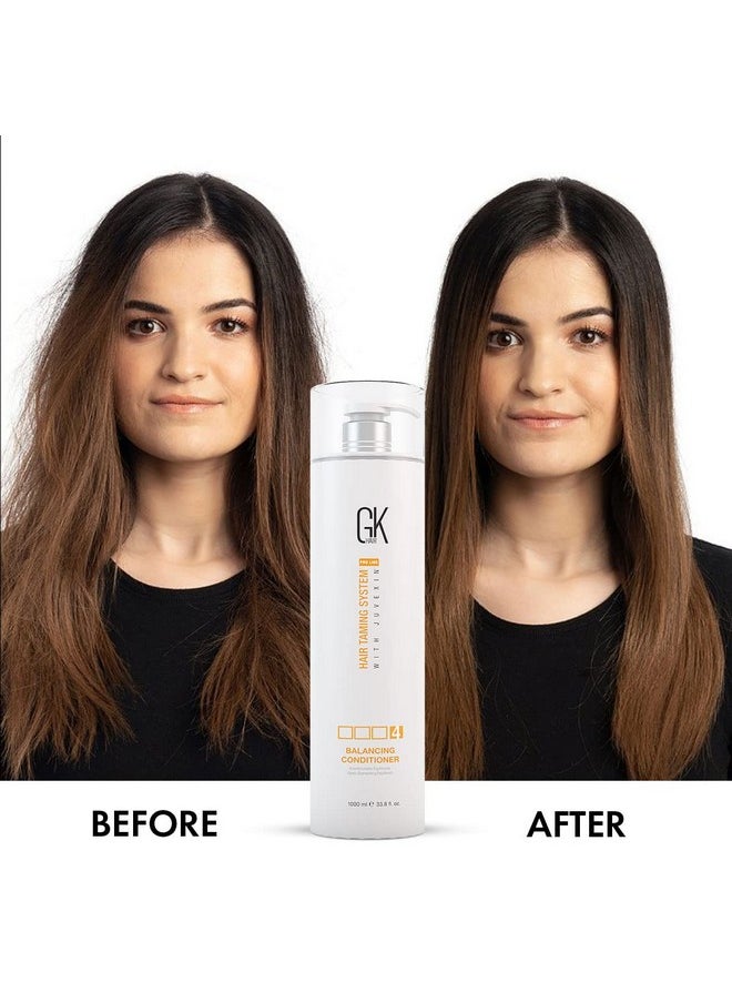Global Keratin Balancing Conditioner 1000Ml For Oily Scalp And Hair Restores Scalp Ph Level - Sulfate And Paraben Free