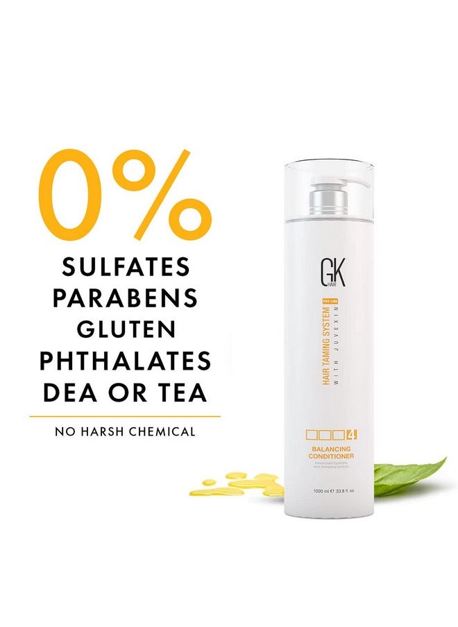 Global Keratin Balancing Conditioner 1000Ml For Oily Scalp And Hair Restores Scalp Ph Level - Sulfate And Paraben Free