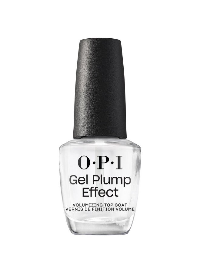 Gel Plump Effect Top Coat | Gel Like Nail Polish Top Coat |Plumping & Volumizing, High Shine, Protects Nails