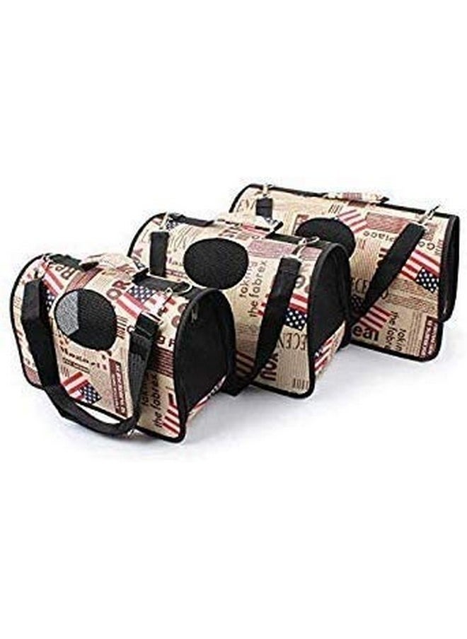 Pet Breathable Barrel Printed Bag Carrier For Travelling Hiking Camping 21.1 X 29.6 X 52.1 Color And Design May Vary