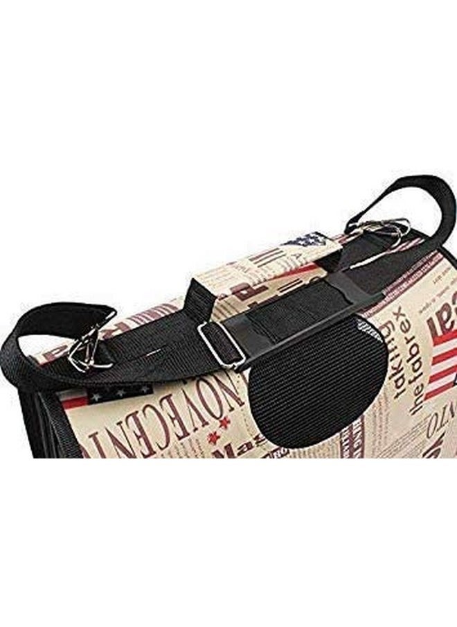 Pet Breathable Barrel Printed Bag Carrier For Travelling Hiking Camping 21.1 X 29.6 X 52.1