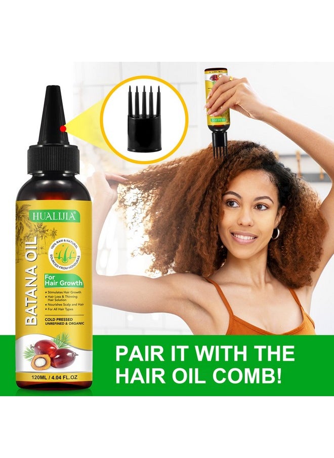 Raw Batana Oil From Honduras For Hair Growth And Repair (4.04 Fl Oz), Organic, Prevents Loss, Revives Damaged Hair For All Types