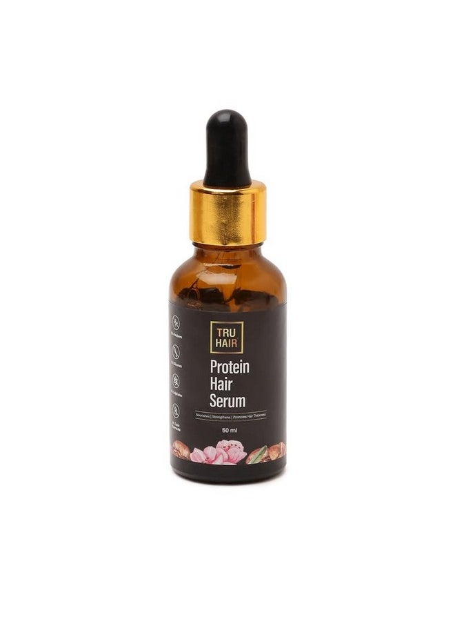 Protein Serum With Onion Extract, Biotin, Caffiene Fights Hair Thinning, Promotes Thicker Hair |Natural, Vegan And Free From Parabens, Sulphates And Llps - 50 Ml