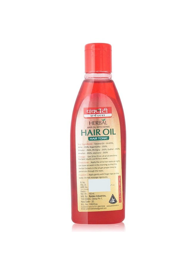 Herbals Hair Oil Promotes Thick, Healthy And Shining Hair. Controls Thinning Of Hair Supports Hair Growth Pack Of 3, 300 Ml