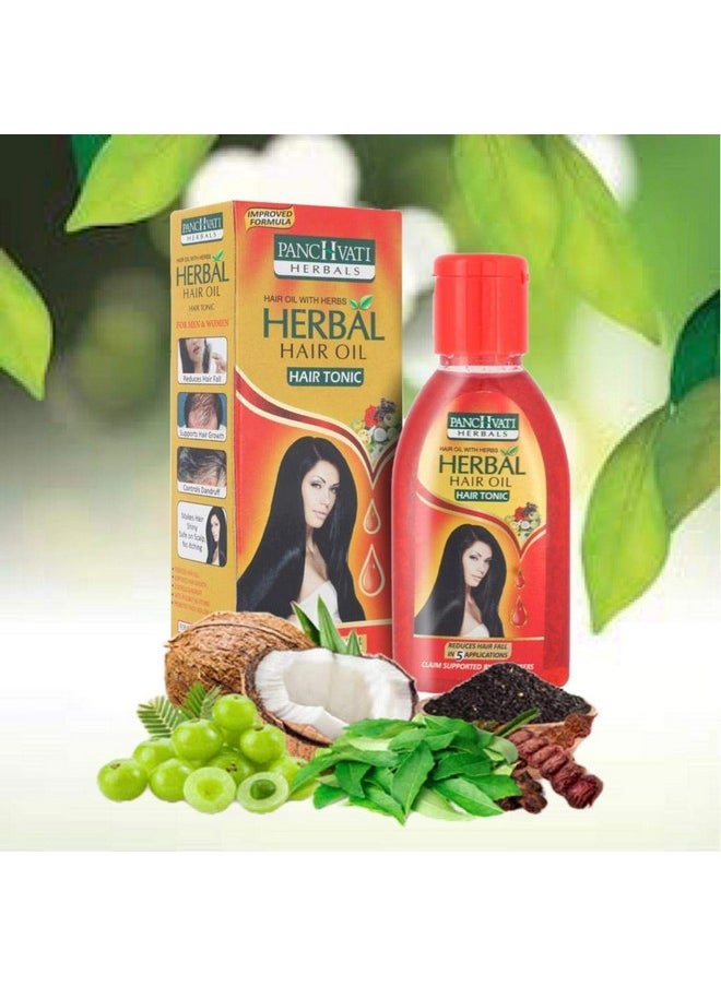 Herbals Hair Oil Promotes Thick, Healthy And Shining Hair. Controls Thinning Of Hair Supports Hair Growth Pack Of 3, 300 Ml