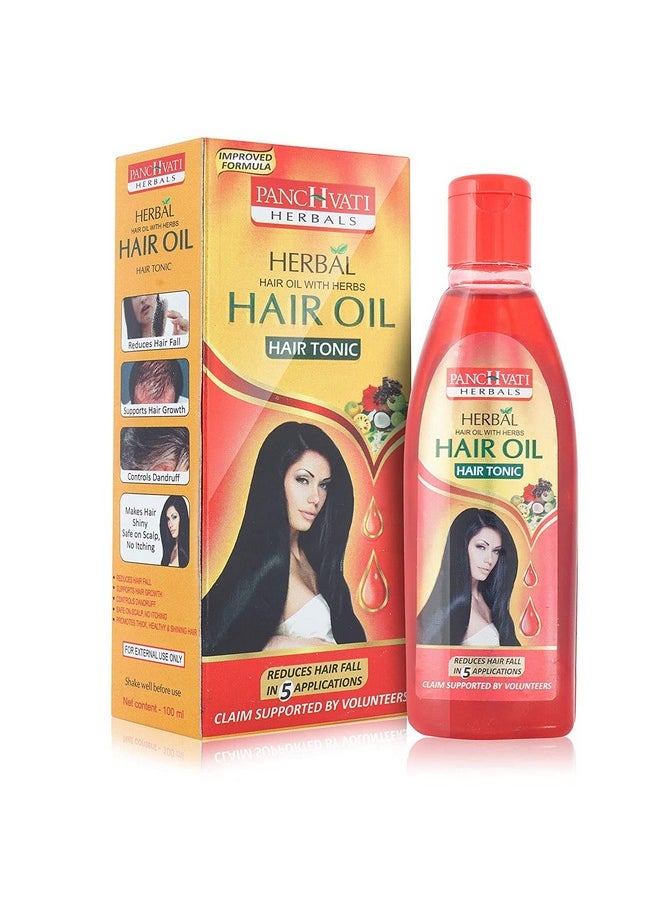 Herbals Hair Oil Promotes Thick, Healthy And Shining Hair. Controls Thinning Of Hair Supports Hair Growth Pack Of 3, 300 Ml