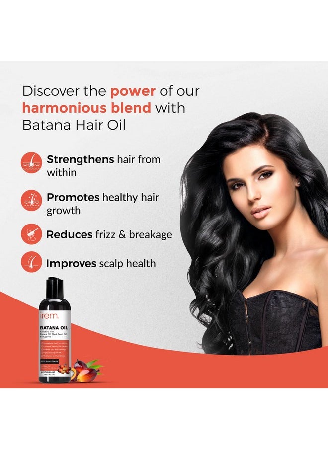 Batana Oil For Hair Growth With Methi Dana Curry Leafs & Black Seed Promote Hair Growth And Control Hair Fall 100Ml For All Hair Types