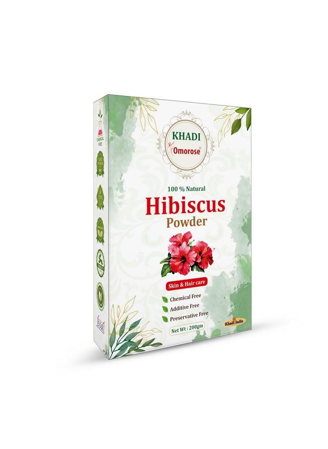 Hibiscus Flower Powder | 200 Grams |Fights Dandruff, Adds Shine, Anti-Ageing Benefits, Exfoliates, Hydrates, Moisturizes |100% Natural, Chemical-Free For Hair & Skin Care