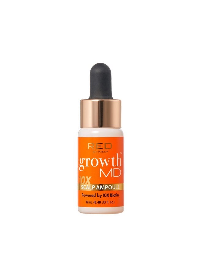 Hair Growth Scalp Ampoule Growth Md Scalp Strengthening 10X Biotin And Rosemary Oil Infused, Made With 100% Natural Ingredients, Usda Certified Organic Oils, Non-Gmo