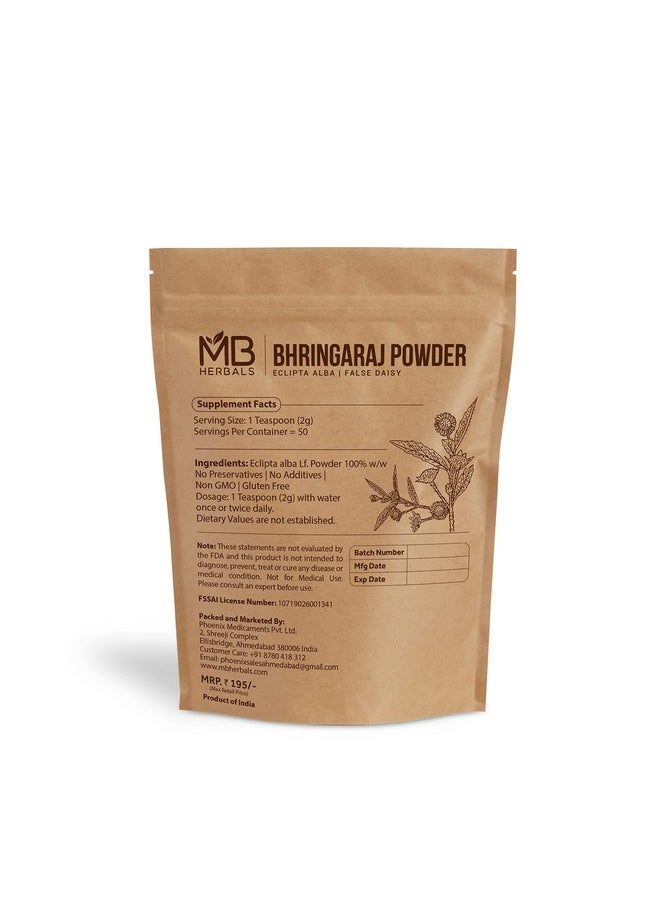 Pure Bhringraj Powder 100 Grams | Pure Bhringaraj Eclipta Alba Powder | Hair Growth