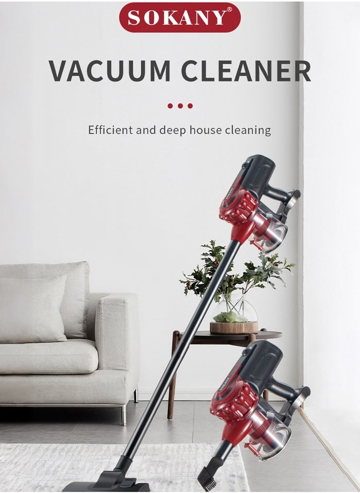 Vacuum Cleaner, 5M Corded Stick Vacuum Cleaner,18Kpa Handheld Vacuum Adjustable Lightweight 2 in 1 Stick Vacuum with HEPA Filter for Hard Floor,Carpet,Pet Hair