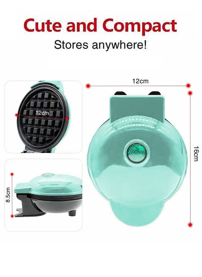 Mini Waffle Maker - Made With Premium Quality Plastic & Non-Stick Coating - Small Pancake Maker For Brownies, Cookies, Quesadillas, Calzones, Hash Browns and Other Foods