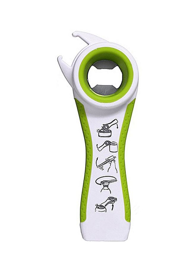 Multifunction Bottle Opener White/Green 14.6x5.7x2.7cm