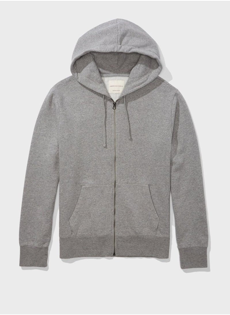 Essential Zip Through Hoodie