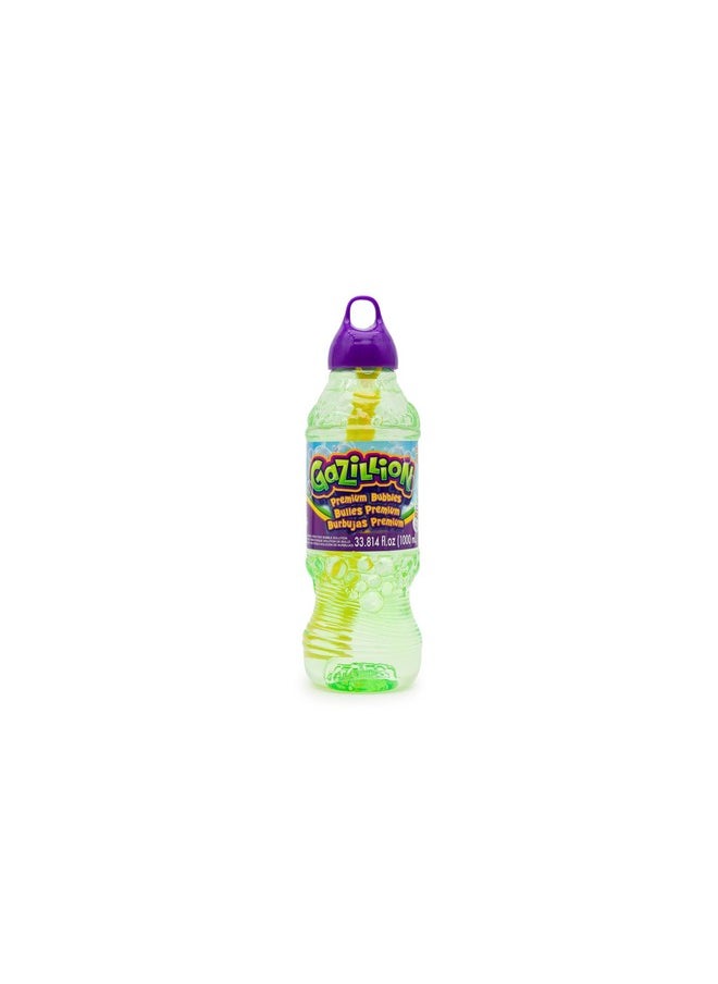 Bubbles, Original Bubble Solution 1L - Create Bubbles With Premium Formula & 7-In-1 Bubble Wand - Non-Toxic & Safe