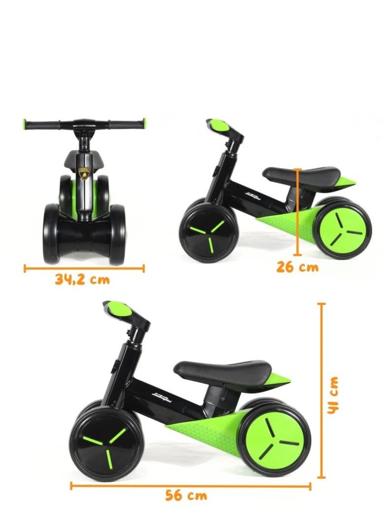 Lamborghini Balance Bike 4W (Green) (NT-698082)