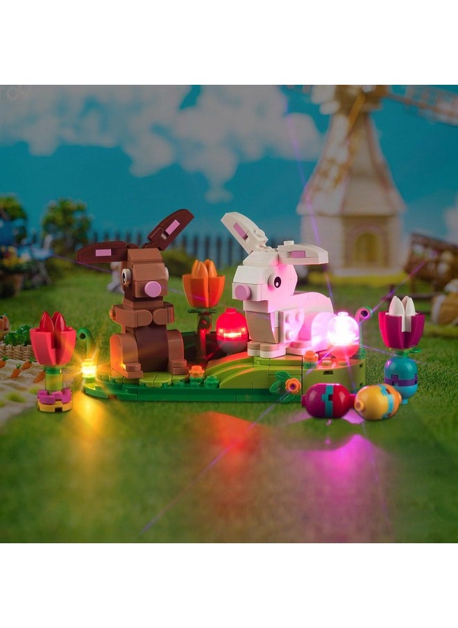 Led Light For Lego Easter Rabbits Display 40523, Multicolor, Plastic, Modern Style