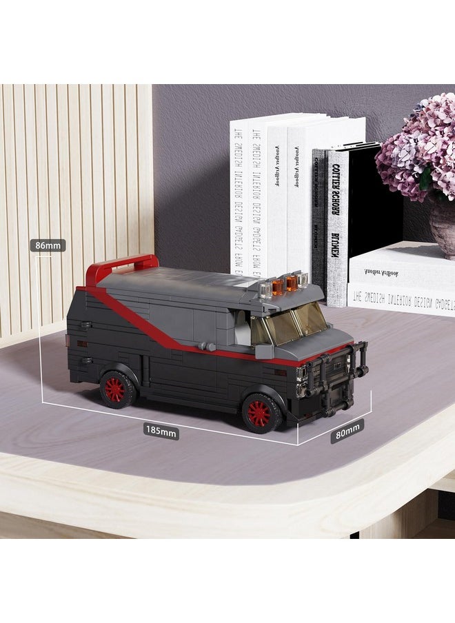 A Team Van Building Set, Vandura Car Compatible With Lego, A-Team Van Nostalgic Movie Classic Replica Van Car Birthday Gift For Fans, Adults, Children'S Home Desktop Decoration (450Pcs)
