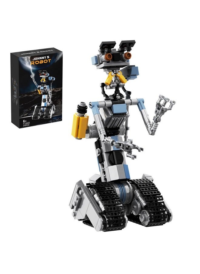 370 Pieces Johnny 5 Robot Building Set, Short Open Circuit Johnny Five Robot Model Toys, Compatible For Lego, Educational Gift Set For Ages 8-14 Boys