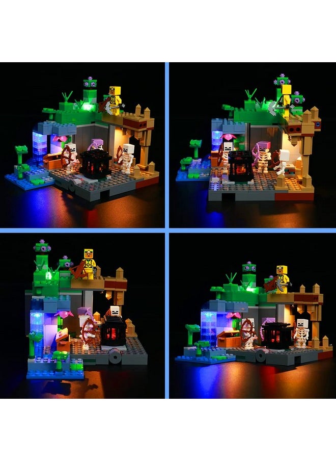 Led Light Compatible With Lego Minecraft The Skeleton Dungeon 21189, Minecraft Lego Lighting Set Compatible With Lego 21189 (No Model)