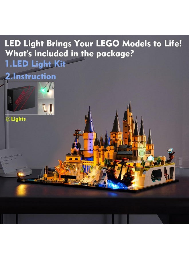 Led Light Kit For Lego Hogwarts Castle And Grounds 76419, Creative Lighting Set Accessories Compatible With Lego 76419 For Fans (Lights Only, No Models)