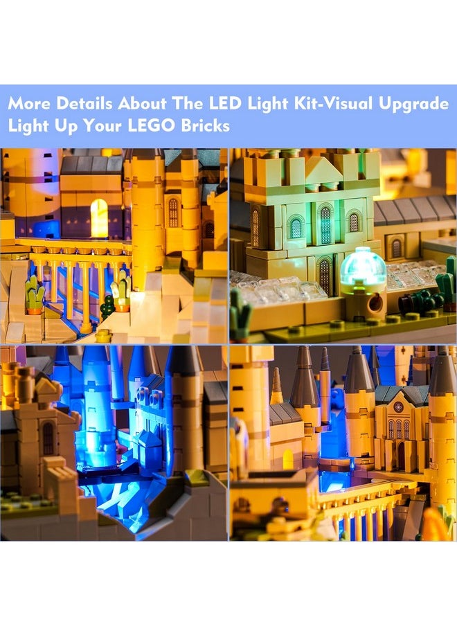 Led Light Kit For Lego Hogwarts Castle And Grounds 76419, Creative Lighting Set Accessories Compatible With Lego 76419 For Fans (Lights Only, No Models)