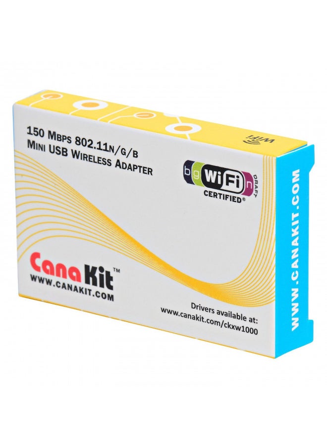 CanaKit Raspberry Pi WiFi Wireless Adapter/Dongle (802.11 n/g/b 150 Mbps)