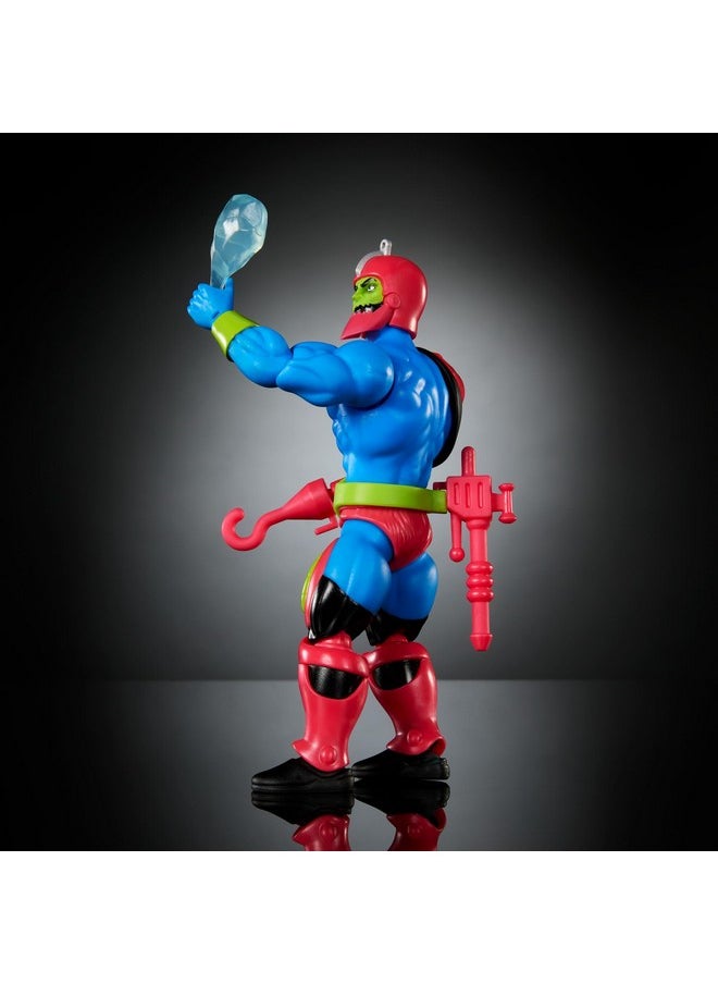 Niverse Origins Cartoon Collection Action Figure & Accessories Set, Trap Jaw 5.5-Inch Collectible Toy With Mini-Comic