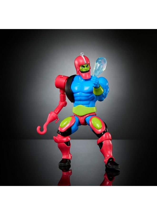 Niverse Origins Cartoon Collection Action Figure & Accessories Set, Trap Jaw 5.5-Inch Collectible Toy With Mini-Comic