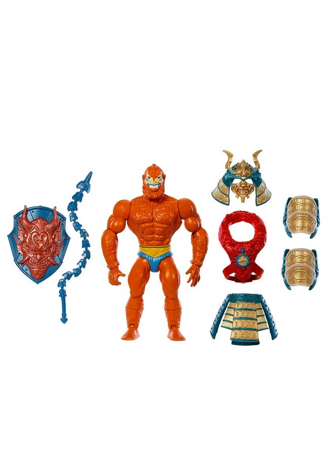 Mattel Origins Turtles Of Grayskull Action Figure & Accessories, Beast Man Collectible Toy With 16 Joints, Tmnt & Motu Crossover