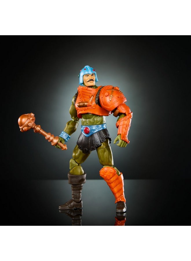 Masterverse New Eternia Action Figure & Accessories, Man-At-Arms Deluxe Motu Collectible With 30 Articulations, 7-Inch