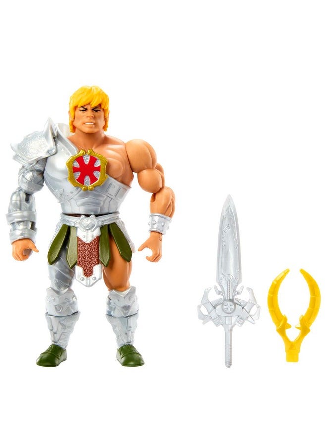 Origins Action Figure & Accessory, Rise Of Snake Men Armor He-Man & Mini Comic Book, 5.5 Inch