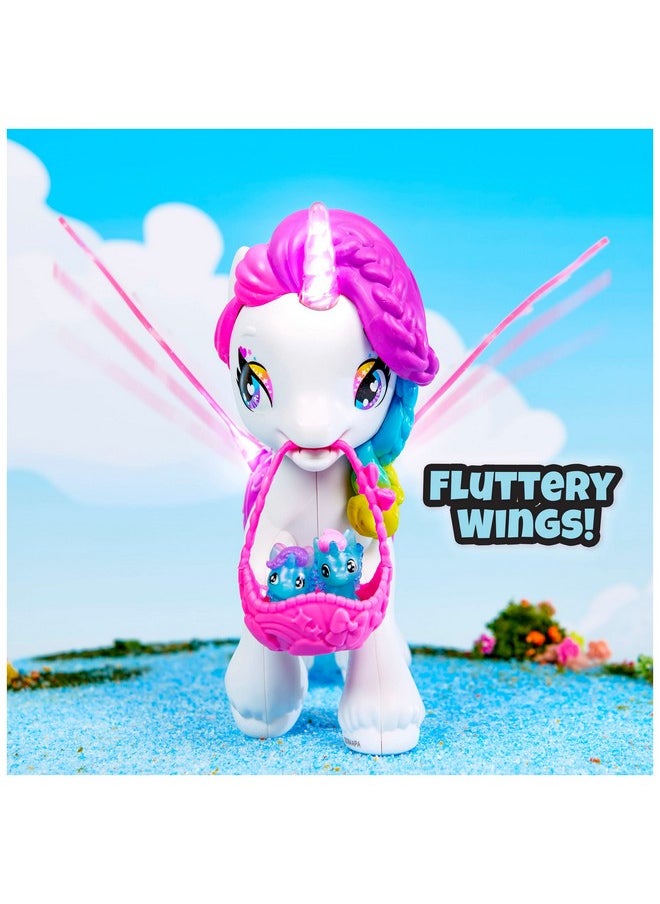 Colleggtibles, Hatchicorn Unicorn Toy With Flapping Wings, Over 60 Lights & Sounds, 2 Exclusive Babies, Kids Toys For Girls Ages 5 And Up