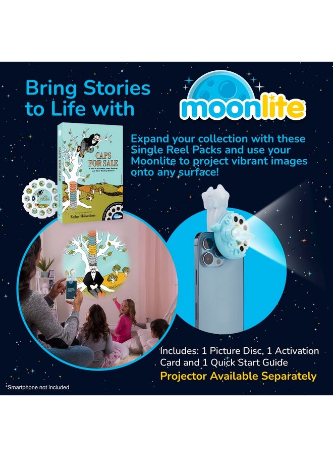 Storytime Caps For Sale Storybook Reel, A Magical Way To Read Together, Digital Story For Projector, Fun Sound Effects, Learning Gifts For Kids Ages 1 Year And Up