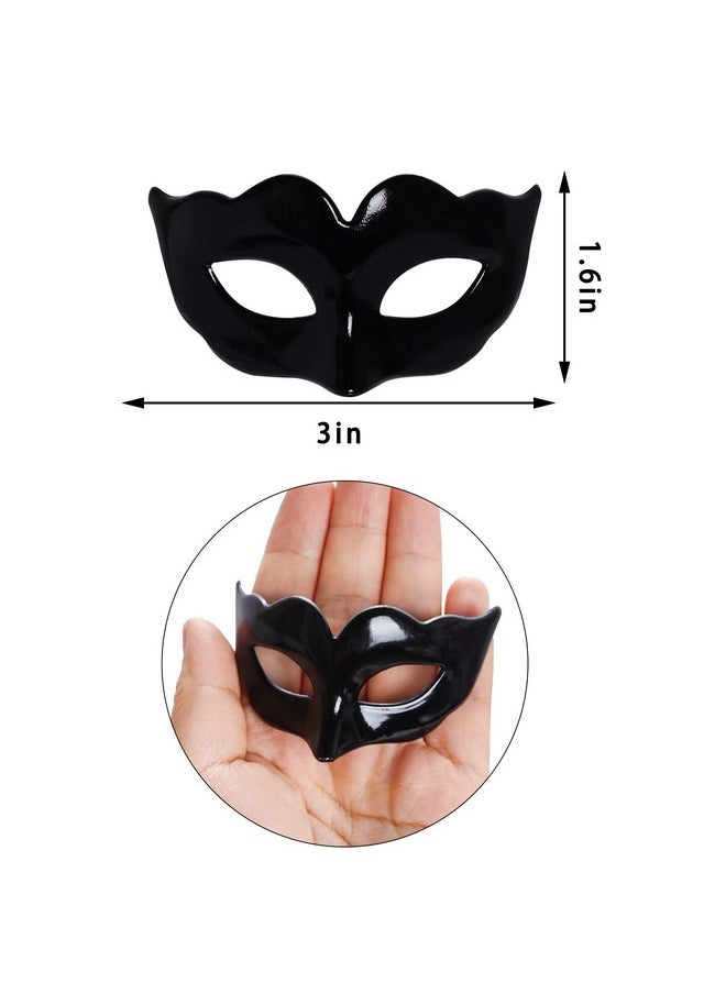 20 Pieces Mini Masquerade Mask Small Mardi Gras Masks Small Venetian Mask Masquerade Masks Vintage Antique Masks (Black And White, Small)