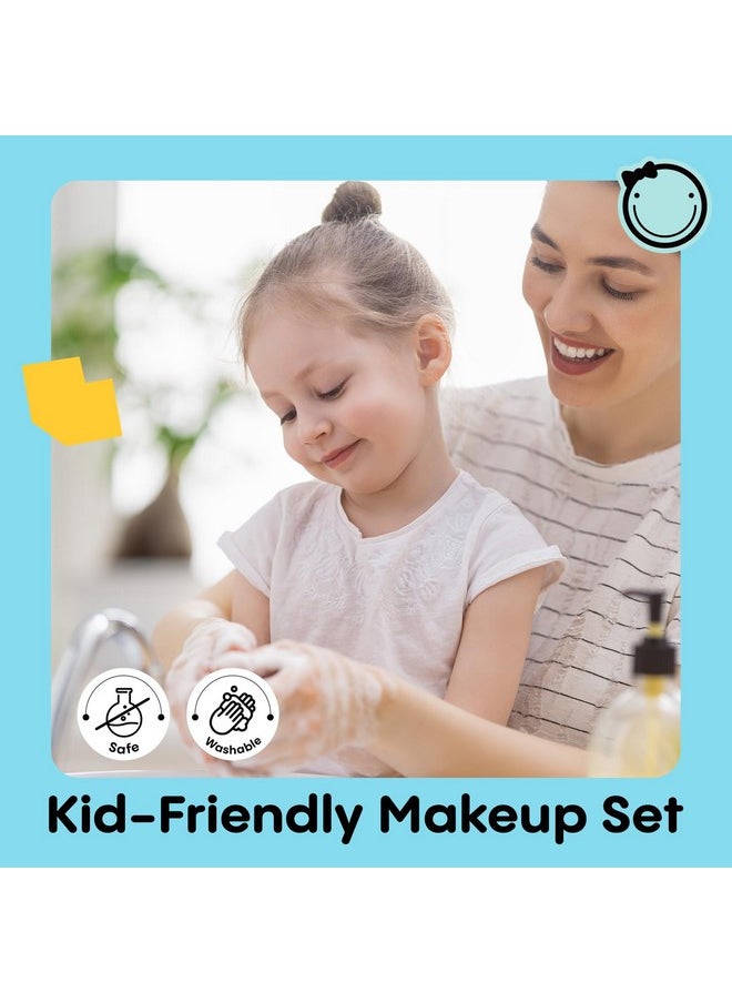 Kids Makeup Kit For Girls, Princess Real Make Up Kit Safe Non-Toxic Washable, Beauty Set Birthday&Christmas Gifts For Age 4-6 6-8 Girls