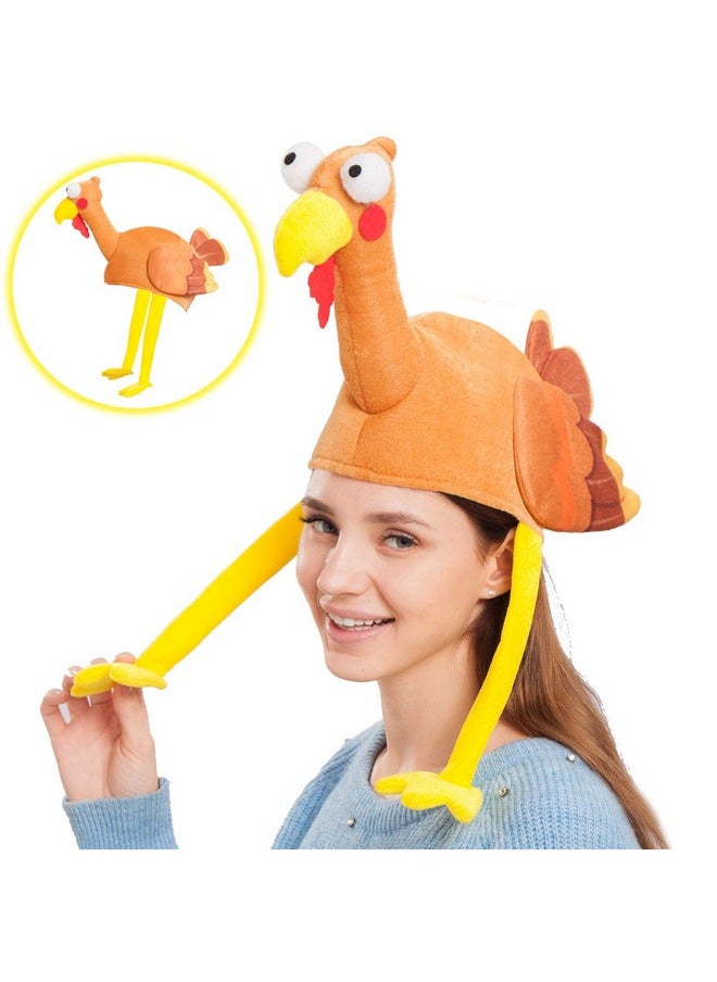Plush With Long Neck,Halloween Costume Dress Up Hats,Thanksgiving Party Favor Supplies, Thanksgiving Accessories,Thanksgiving Costume Hats & Novelty Hats