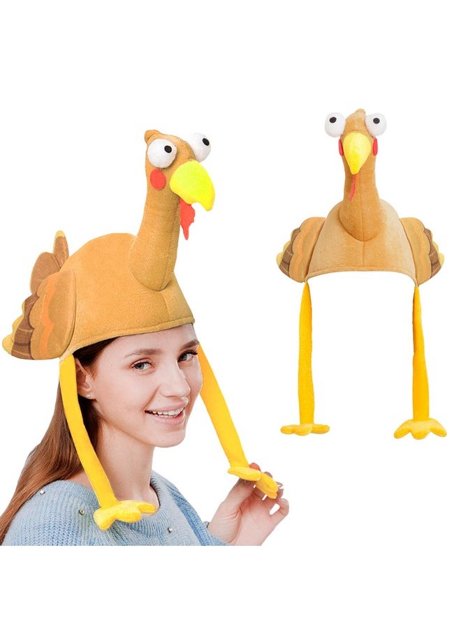 Plush With Long Neck,Halloween Costume Dress Up Hats,Thanksgiving Party Favor Supplies, Thanksgiving Accessories,Thanksgiving Costume Hats & Novelty Hats