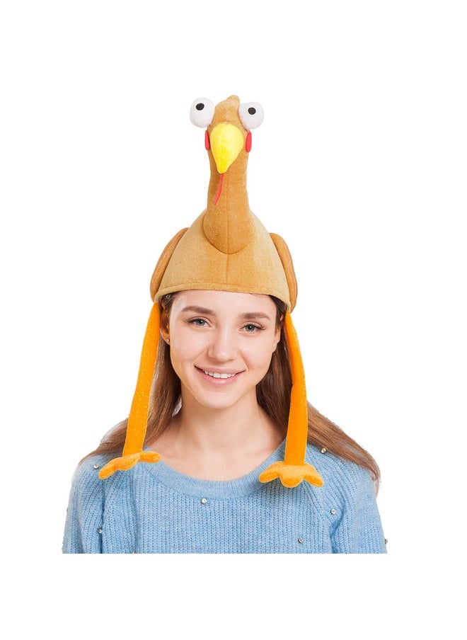 Plush With Long Neck,Halloween Costume Dress Up Hats,Thanksgiving Party Favor Supplies, Thanksgiving Accessories,Thanksgiving Costume Hats & Novelty Hats