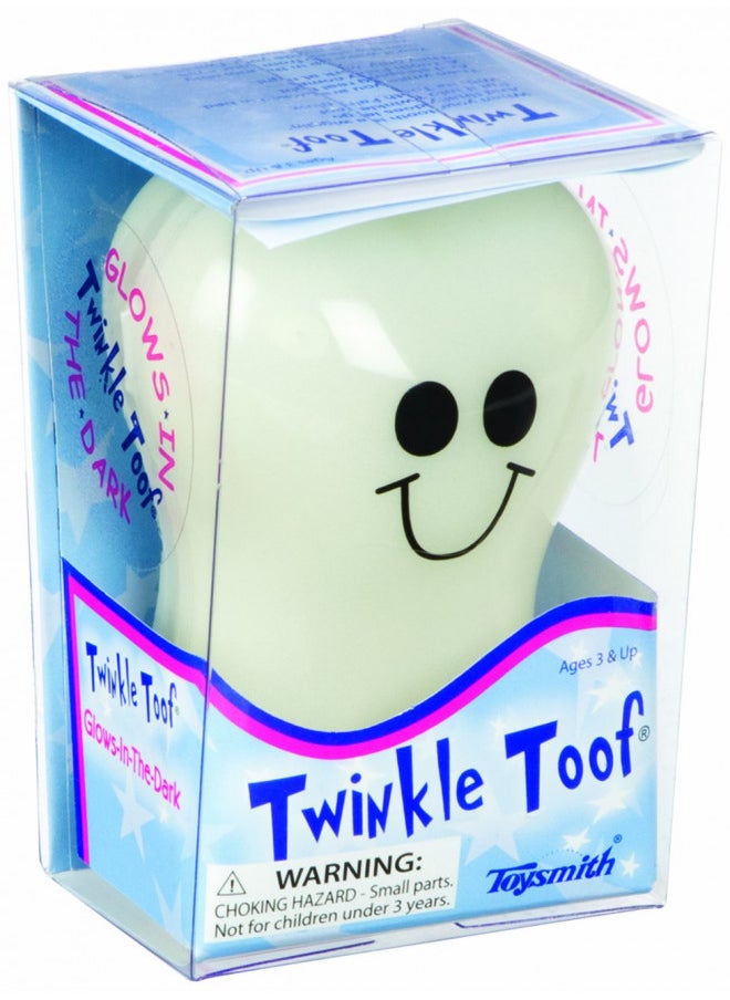 Toysmith Twinkle Toof Tooth (3.5-Inch), For Boys & Girls Ages 3+