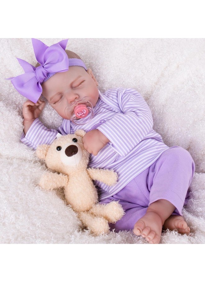 Lifelike Reborn Baby Dolls - Realistic Baby Girl Dolls 20'' Newborn Sleeping Baby Girl With Doll Accessories