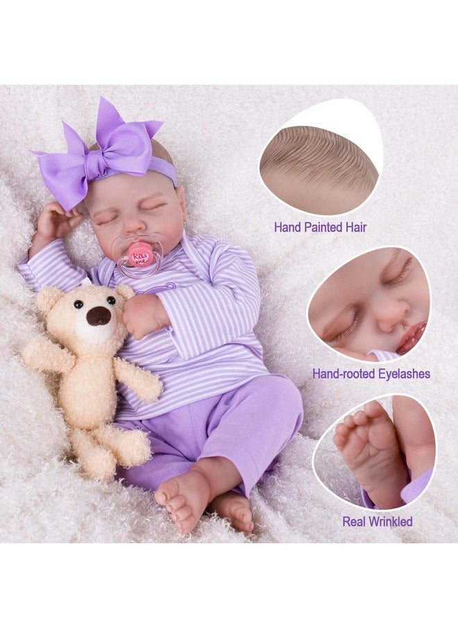 Lifelike Reborn Baby Dolls - Realistic Baby Girl Dolls 20'' Newborn Sleeping Baby Girl With Doll Accessories