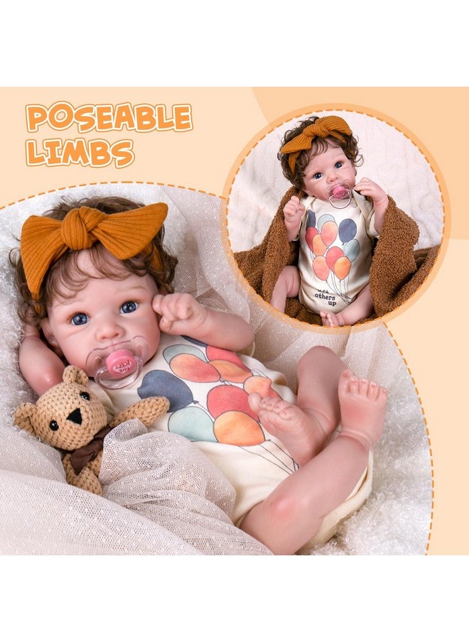 Lifelike Reborn Baby Dolls - Realistic Baby Dolll 20 Inch Real Life Girl Newborn Doll, Coming With Gift Box Set For Kids 3+