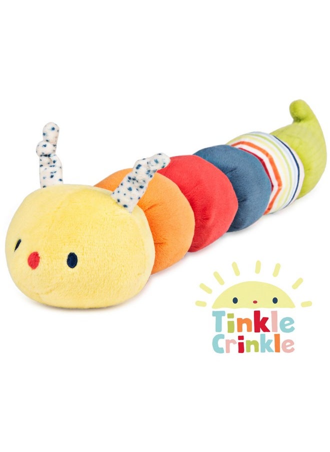 Baby Tinkle Crinkle Collection Essential Caterpillar Stuffed Animal Sensory Plush, 14”