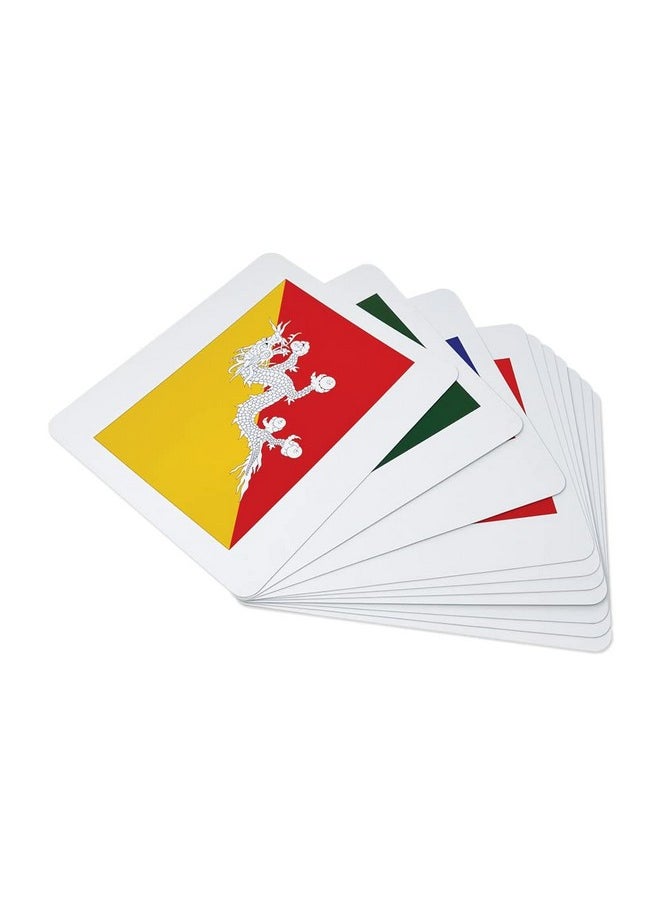 Quantum Flash Cards, National Flags - Educational Flashcard Set 3 For Toddlers And Kids (8 Months To 8 Years) For Brain Development