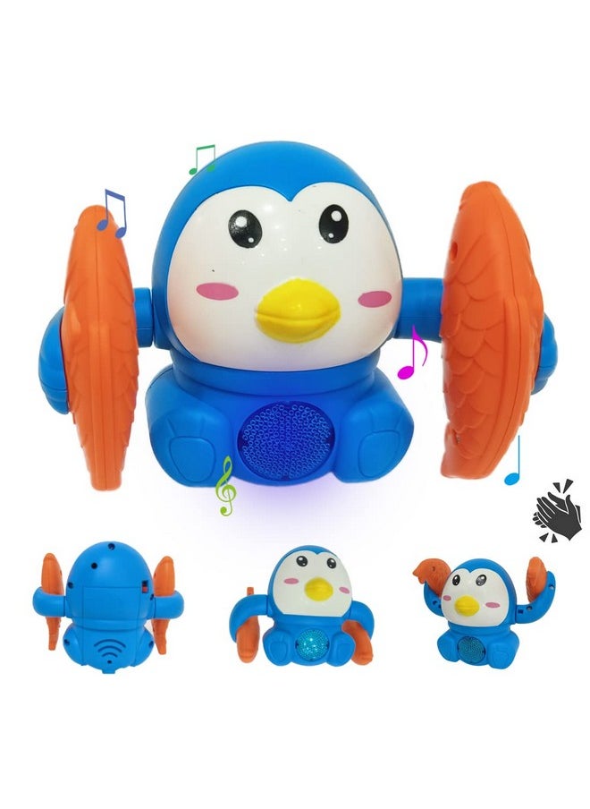 Dancing Crawling Baby Toys For 6 Month Old Baby Girls Boys,Kids Musical Toys For Babies With Light With 360°Spinning&Rolling Moving For 6-12 Months Penguin Sound Toy-Bis Approved,Multicolor