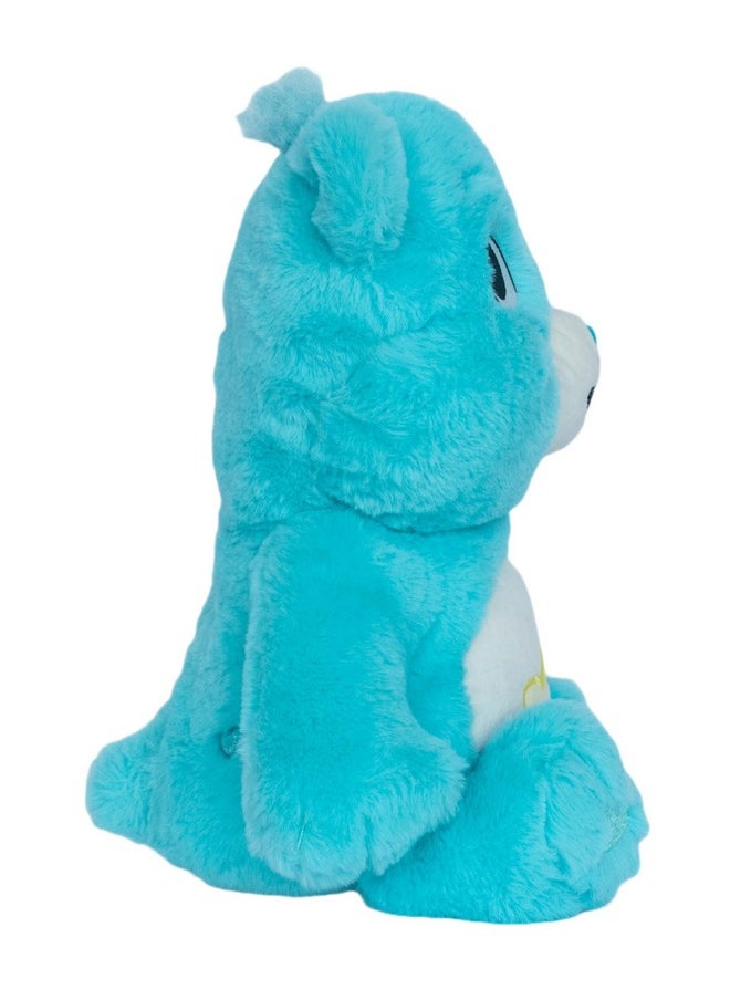 Care Bears Wish Bear - Medium Size - Cyan Plushie For Ages 4+ - Perfect Stuffed Animal, Birthday Gift, Super Soft And Cuddly - Good For Girls And Boys, Collectors - 35Cm