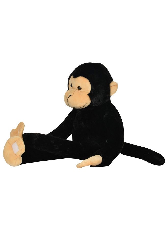 Cute Hanging Black Velcro Monkey Soft Toy | Gift For Girls/Kids | Stuffed Plush Animal | - 52Cm